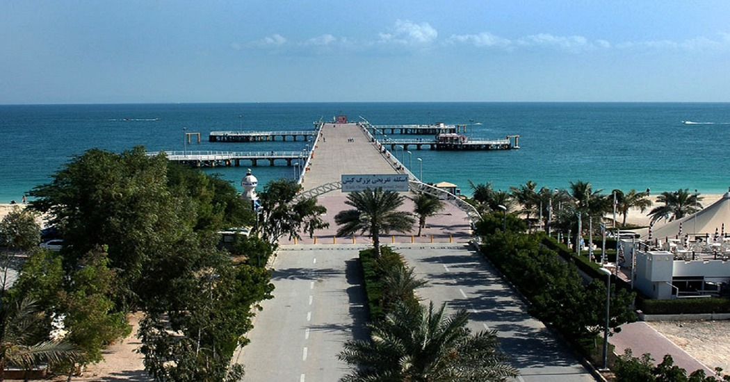 اسکله جذاب و وسیع تفریحی کیش