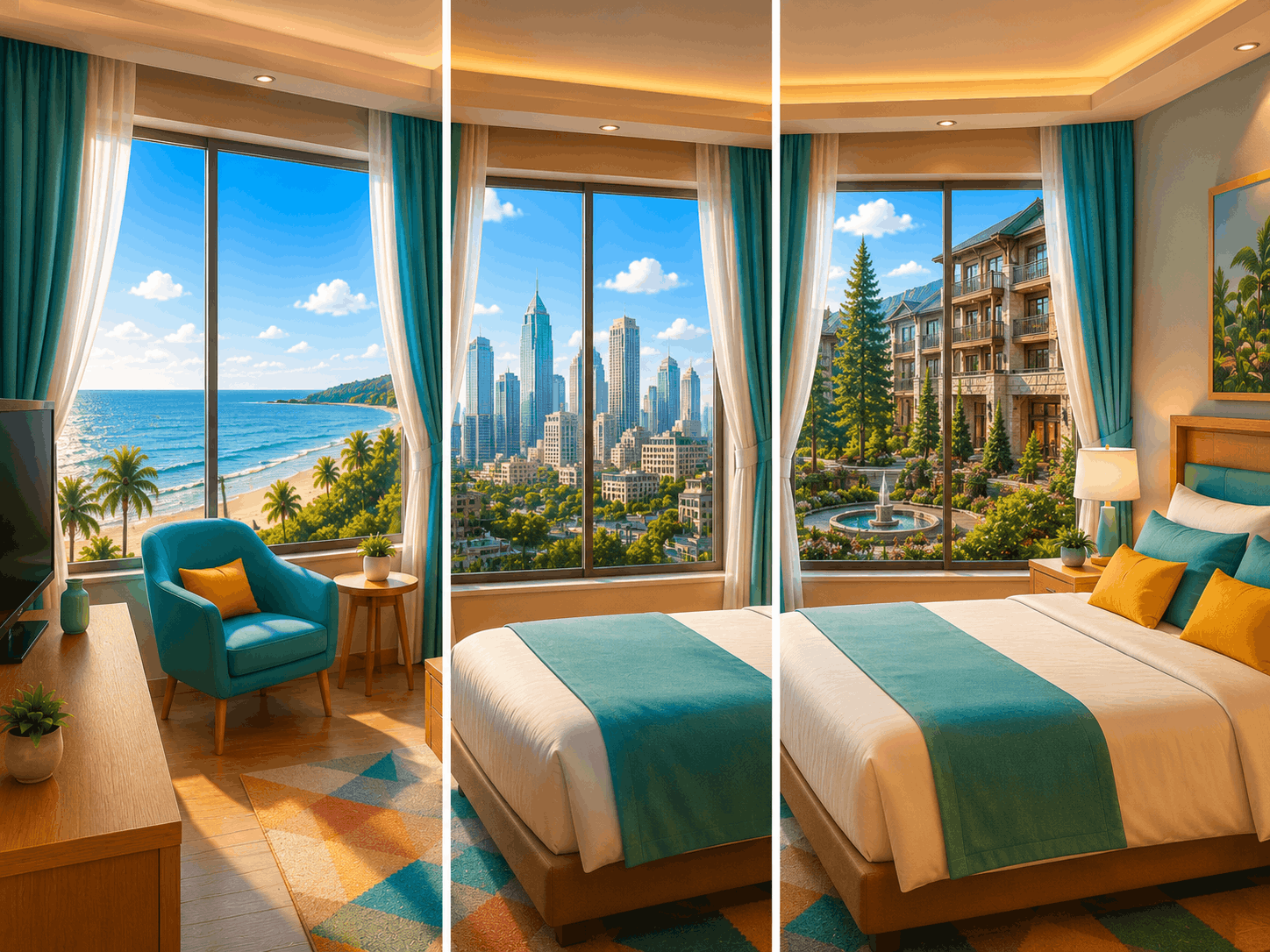 اتاق رو به دریا، شهر یا محوطه هتل؛ کدام ویو ارزش هزینه بیشتر دارد؟