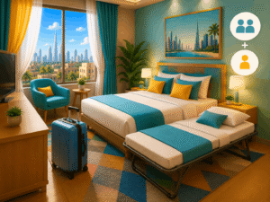تخت اضافه یا اکسترا بد چیست؟ بررسی ظرفیت اتاق و هزینه نفر اضافه
