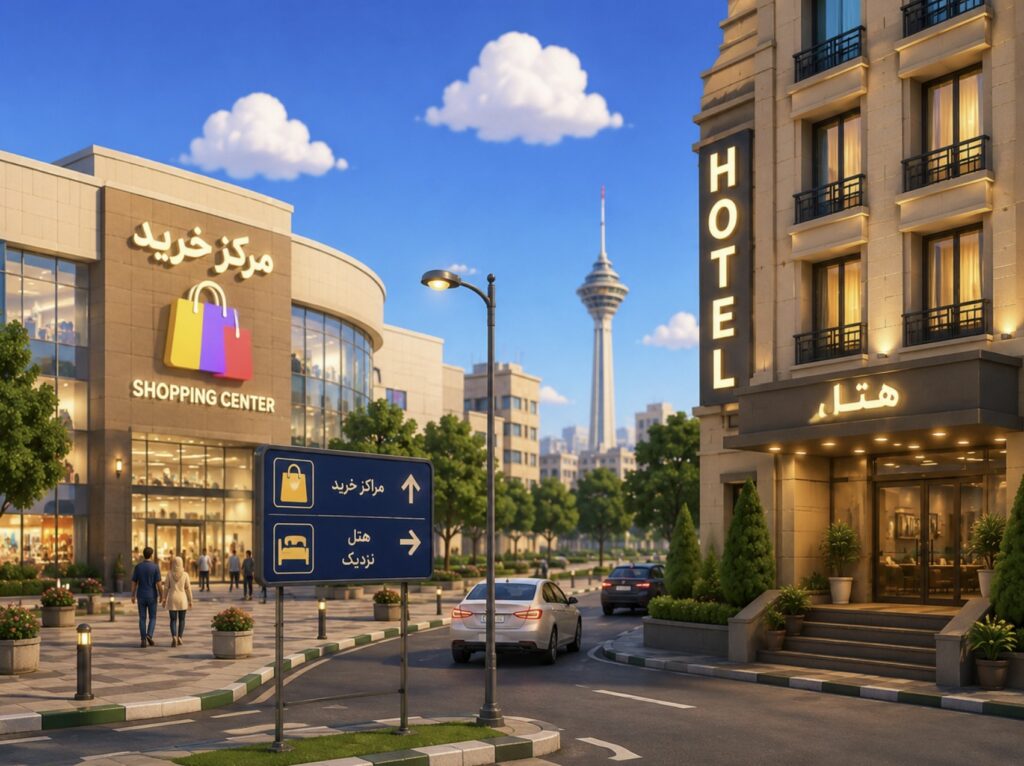 هتل مناسب اقامت نزدیک مراکز خرید تهران؛ کدام محدوده‌ها انتخاب بهتری هستند؟